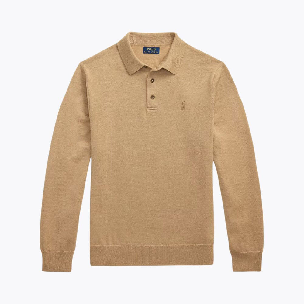 Men’s Fit Wool Collared Sweater
