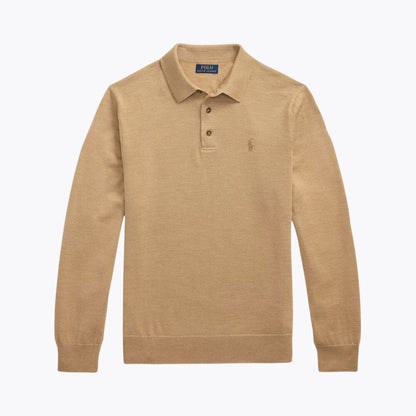 Men’s Fit Wool Collared Sweater