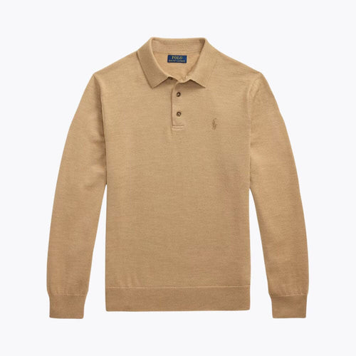Men’s Fit Wool Collared Sweater
