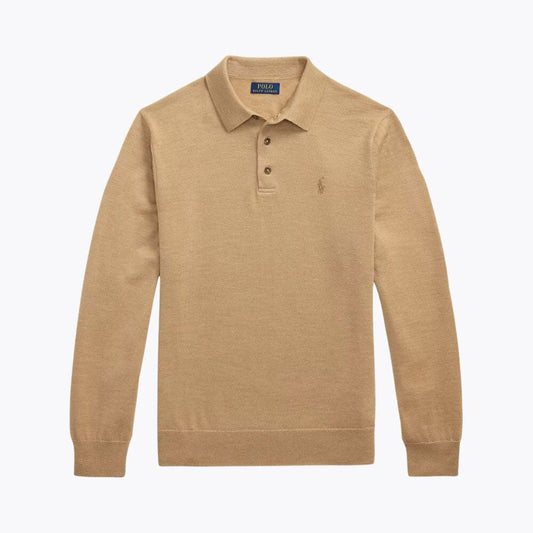 Men’s Fit Wool Collared Sweater