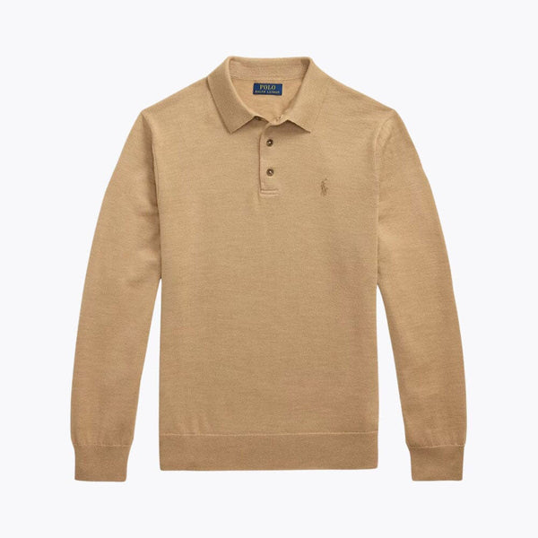 Men’s Fit Wool Collared Sweater