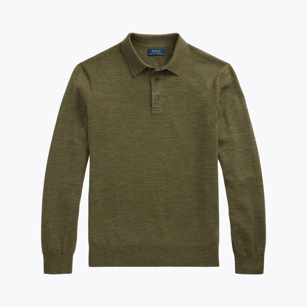 Men’s Fit Wool Collared Sweater