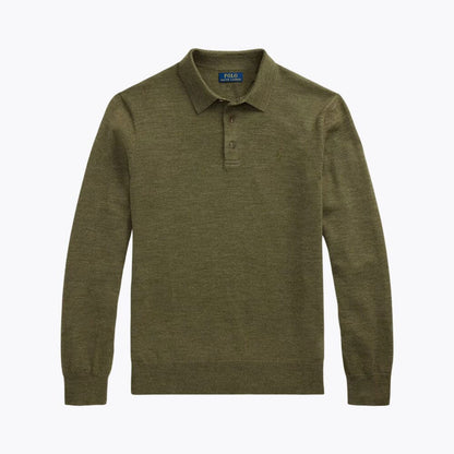 Men’s Fit Wool Collared Sweater