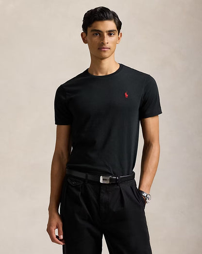 Men’s Slim Fit Cotton Crewneck T-Shirt Black