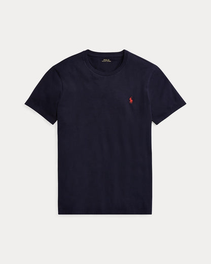 Men’s Slim Fit Cotton Crewneck T-Shirt Navy blue