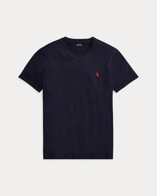 Men’s Slim Fit Cotton Crewneck T-Shirt Navy blue