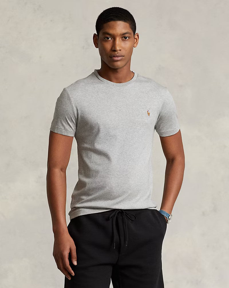 Men’s Slim Fit Cotton Crewneck T-Shirt Gray