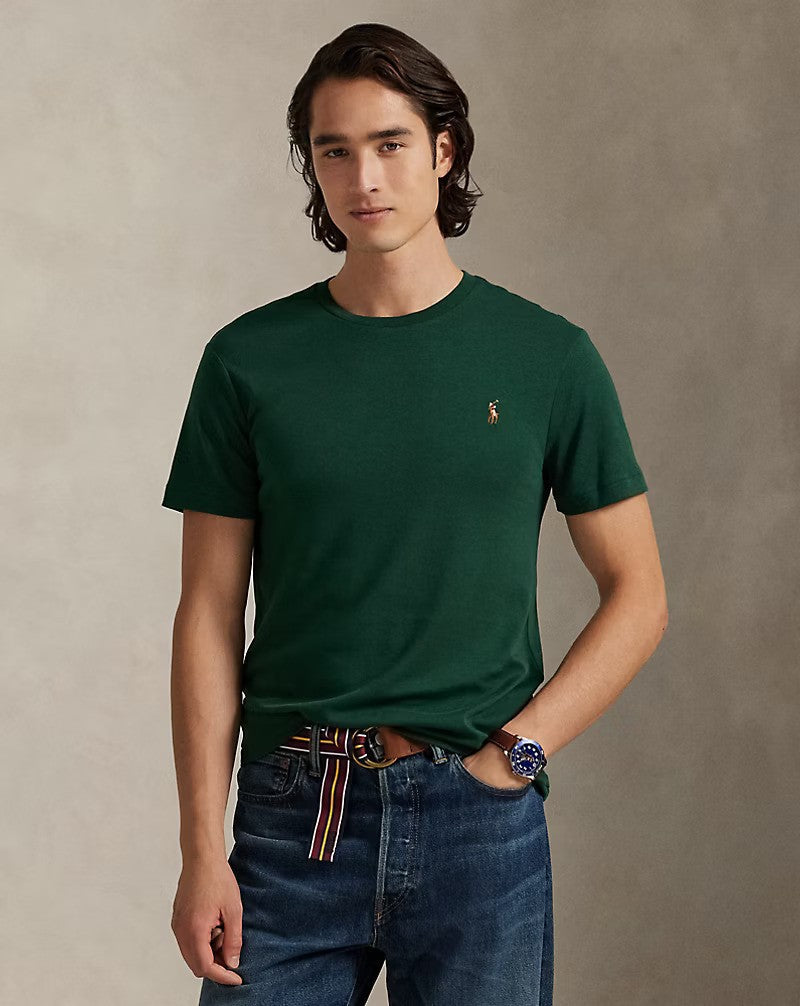 Men’s Slim Fit Cotton Crewneck T-Shirt Green