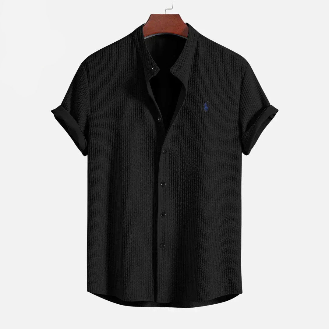 Men’s Slim Fit Ribbed Summer Shirt
