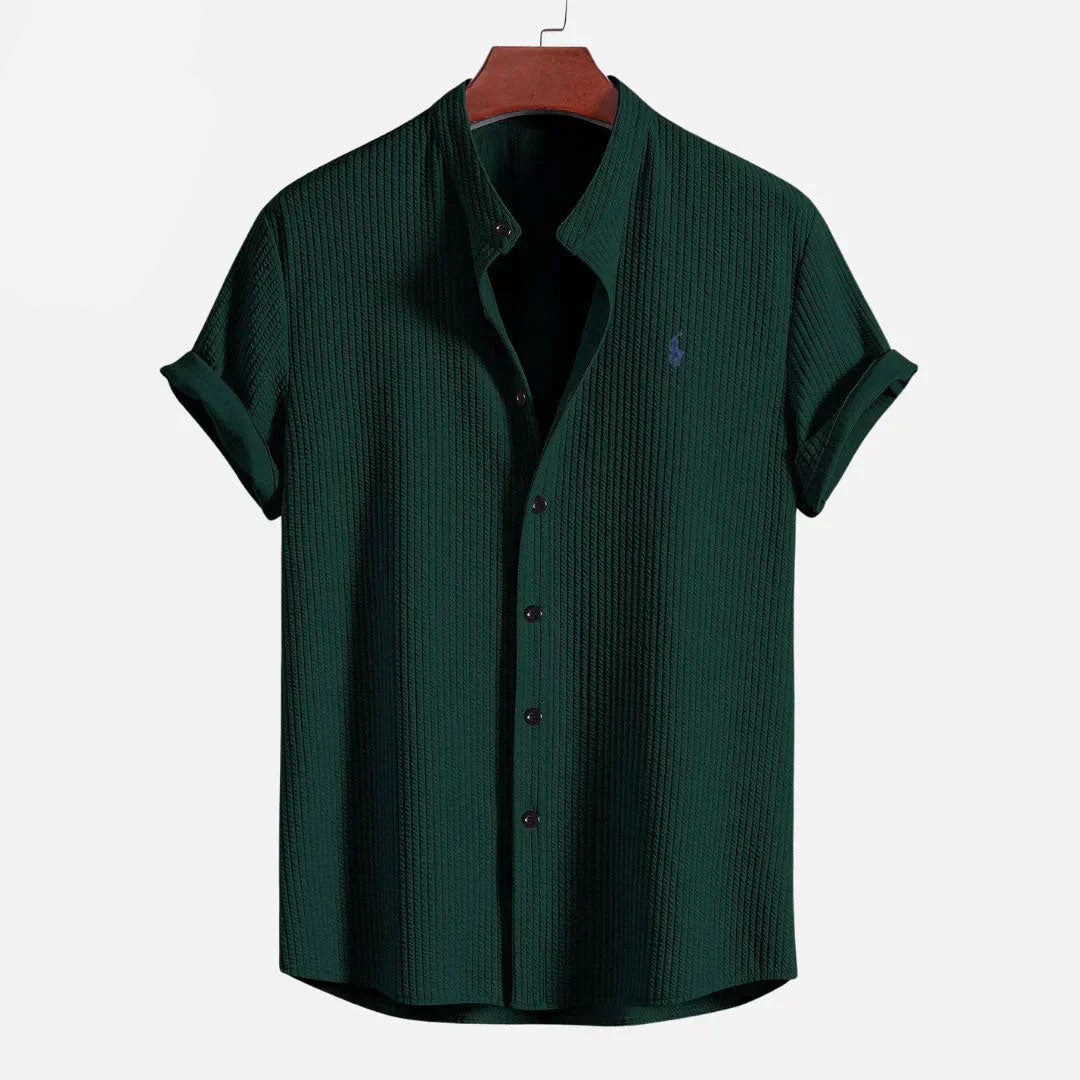 Men’s Slim Fit Ribbed Summer Shirt