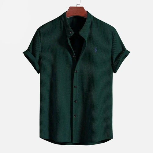 Men’s Slim Fit Ribbed Summer Shirt