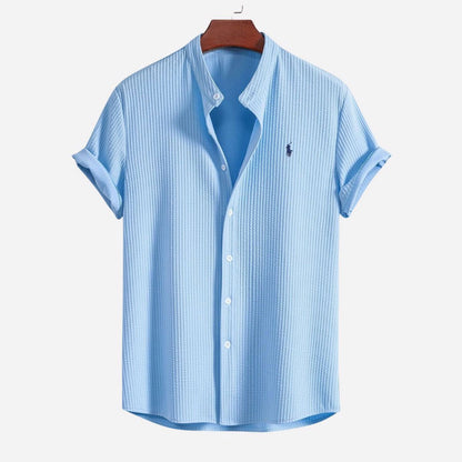Men’s Slim Fit Ribbed Summer Shirt
